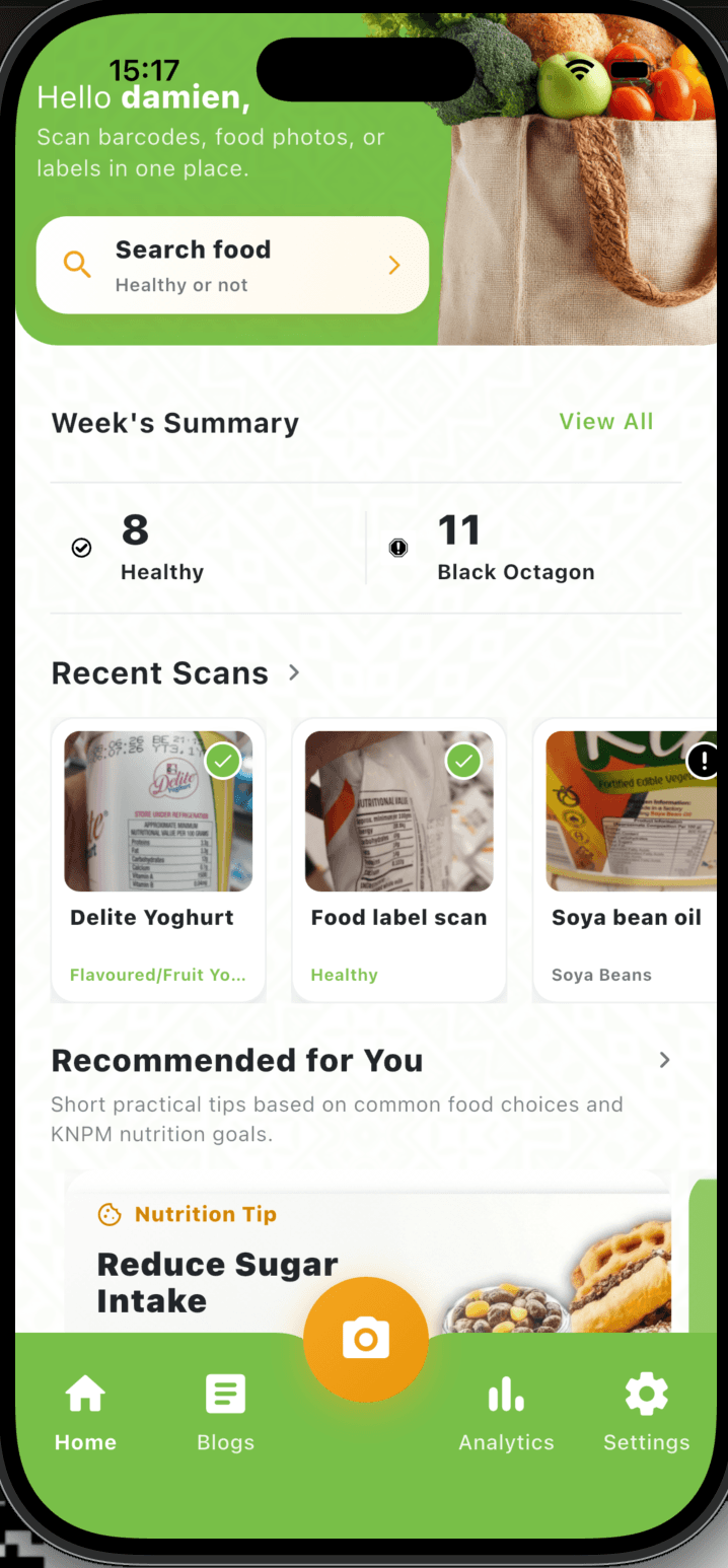 LisheBora app homescreen