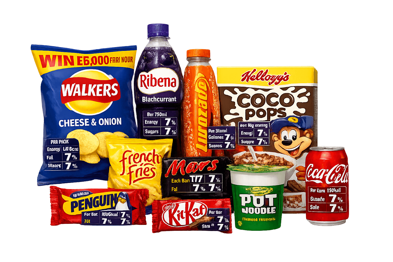 Various processed food products
